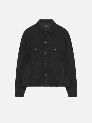 220407_THUMPER_JACKET_SUEDE_BLACK_FLAT.jpg Suede Thumper Jacket Type III / Black