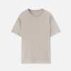Cotton Cashmere Crew / Tan