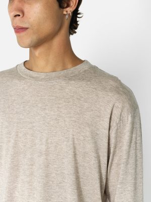Cotton Cashmere Pullover / Tan