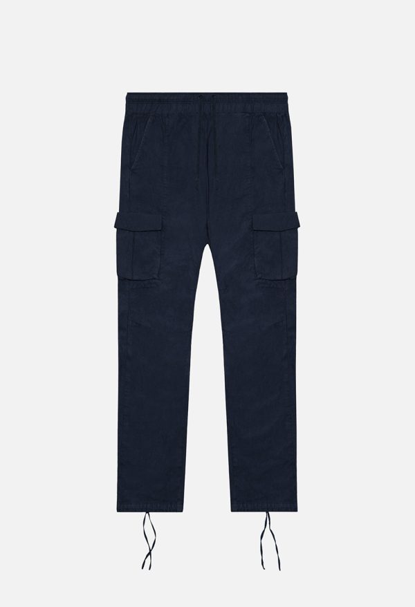 Back Sateen Cargo Pants / Navy
