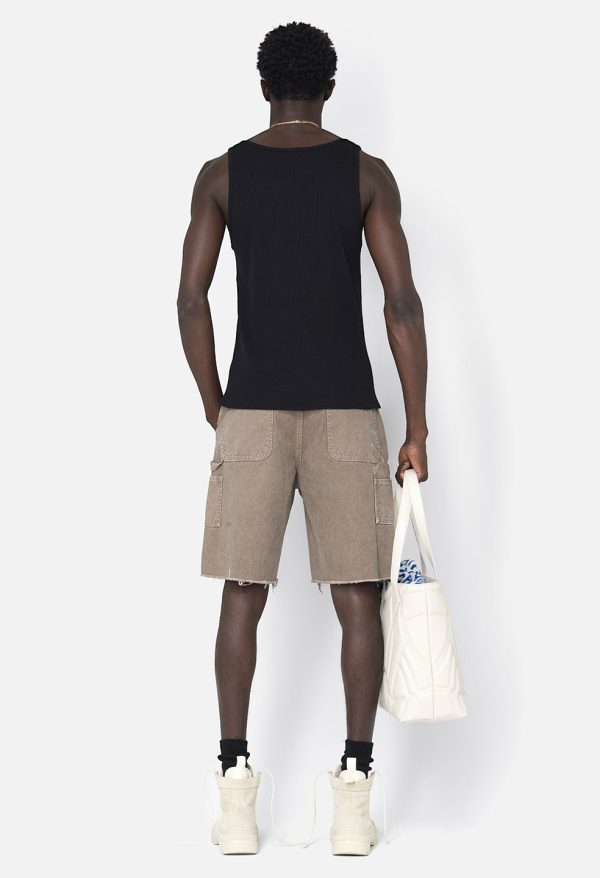 Campus Rib Tank / Black