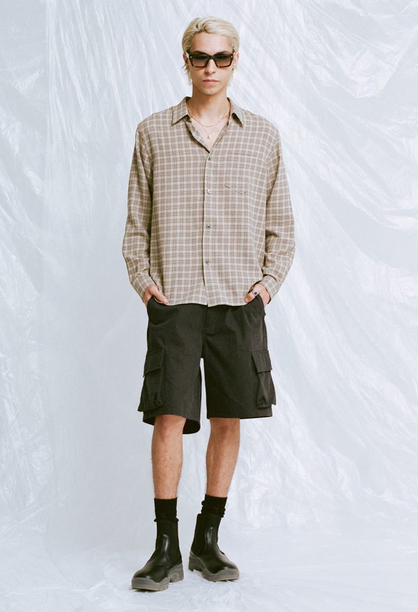 CLOAK_BUTTON_UP_PRATO_CHECK_03.jpg Cloak Button Up / Prato Check