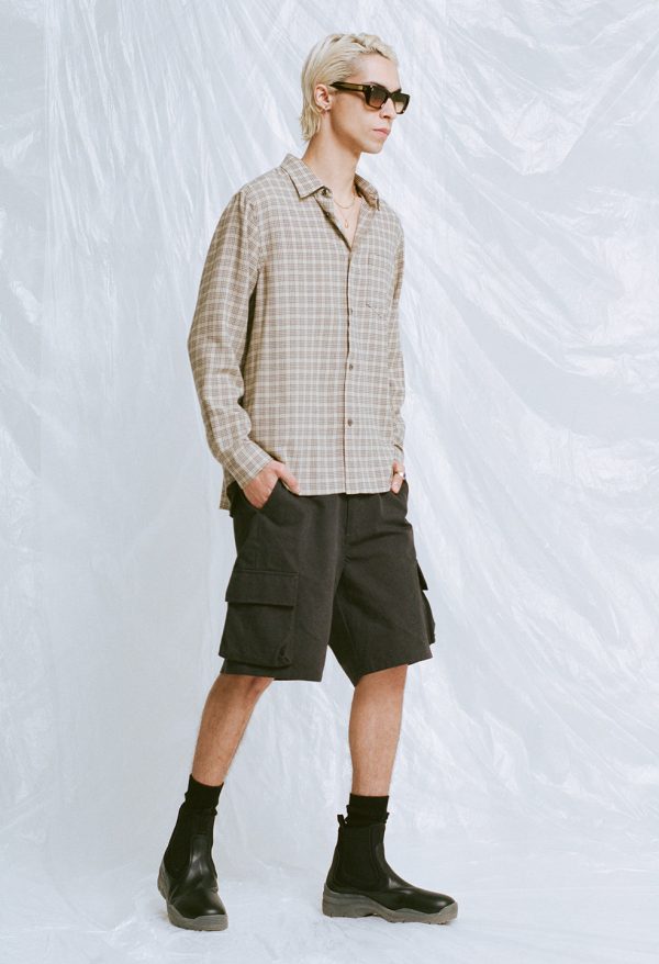 CLOAK_BUTTON_UP_PRATO_CHECK_04.jpg Cloak Button Up / Prato Check