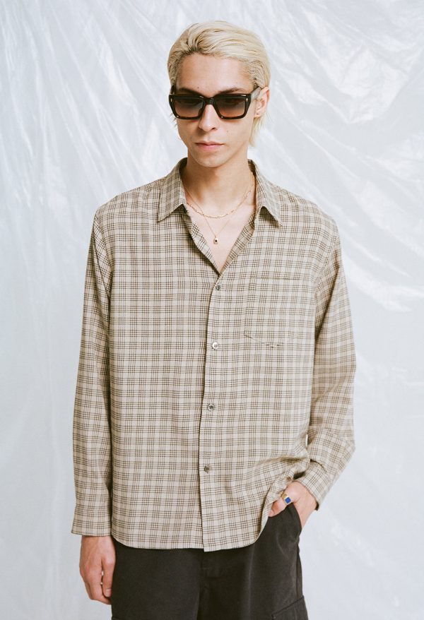 CLOAK_BUTTON_UP_PRATO_CHECK_05.jpg Cloak Button Up / Prato Check