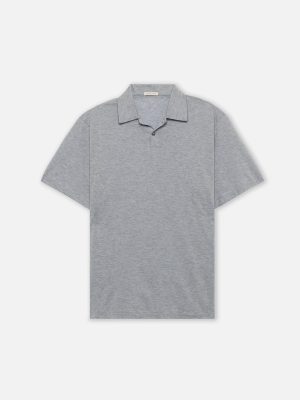 Cotton Cashmere Polo / Grey