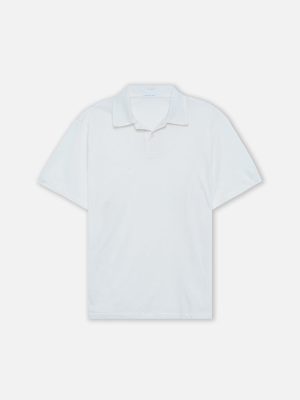 Cotton Cashmere Polo / White
