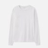 Cotton Cashmere Pullover / White