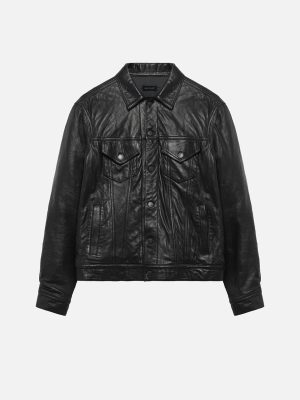 LEATHER-THUMPER_JACKET_TYPE_III_BLACK_FLAT.jpg Leather Thumper Jacket Type III / Black