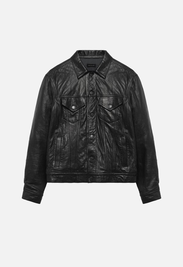 LEATHER-THUMPER_JACKET_TYPE_III_BLACK_FLAT.jpg Leather Thumper Jacket Type III / Black