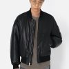 Leather Andes Bomber / Black