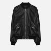 LEATHER_BOGOTA_JACKET_FLAT_BLACK.jpg Leather Bogota Bomber / Black
