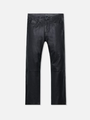 Leather Caribou Bootcut / Black Plonge