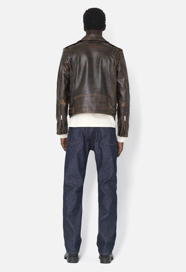 Leather Moto Jacket / Tobacco