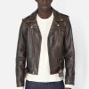 Leather Moto Jacket / Tobacco