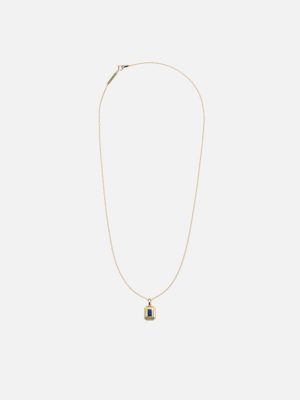 M.A.R.S_PENDANT_NECKLACE_GOLD_X_LAPIS_01.jpg John Elliott X M.A.R.S Pendant Necklace / Gold X Lapis