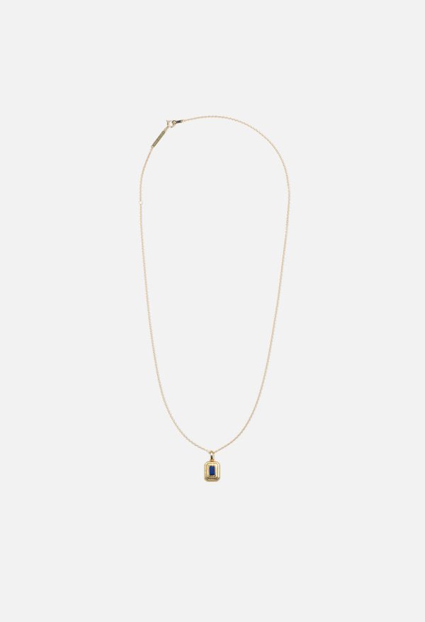 John Elliott X M.A.R.S Pendant Necklace / Gold X Lapis