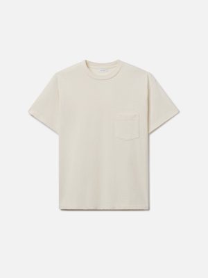SILK_NOIL_CAMPUS_POCKET_TEE_SALT_01.jpg Silk Noil Campus Pocket Tee / Salt