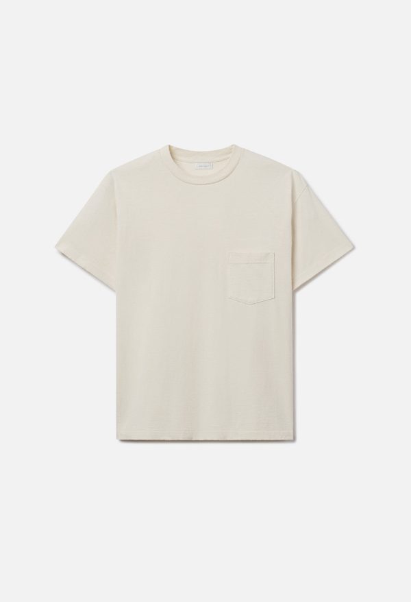 SILK_NOIL_CAMPUS_POCKET_TEE_SALT_01.jpg Silk Noil Campus Pocket Tee / Salt