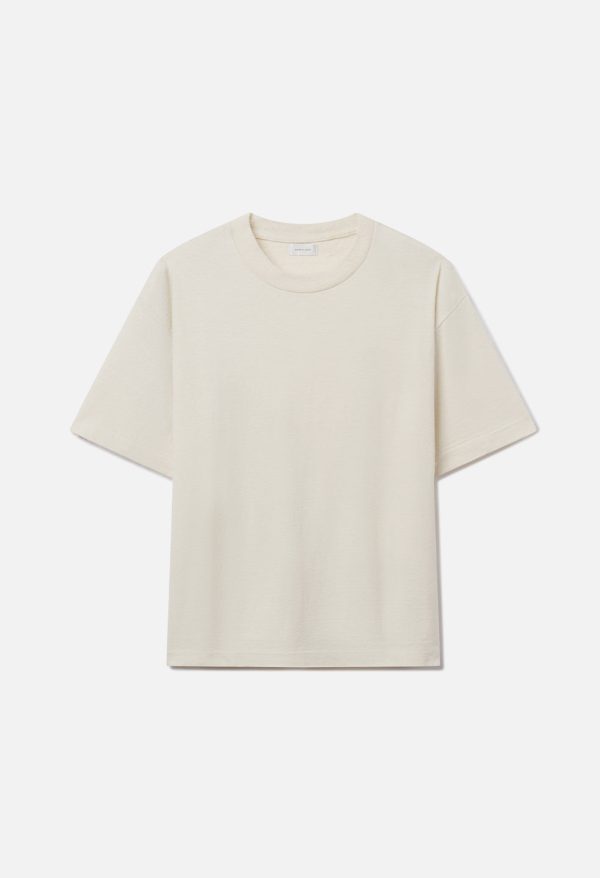 SILK_NOIL_RIVIERA_CROPPED_TEE_SALT_01.jpg Silk Noil Riviera Cropped Tee / Salt