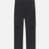Washed Corpus Cargo Pants / Black