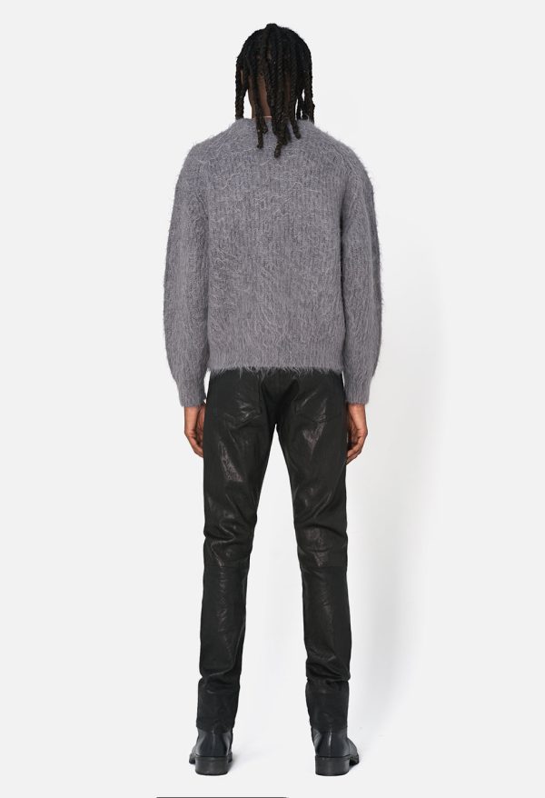 WOOL_MOHAIR_CREW_CHARCOAL__LEATHER_CAST_2_BLACK_03_4820ae97-7e1f-416f-90a9-cd6320ece058.jpg Leather Cast 2 / Black